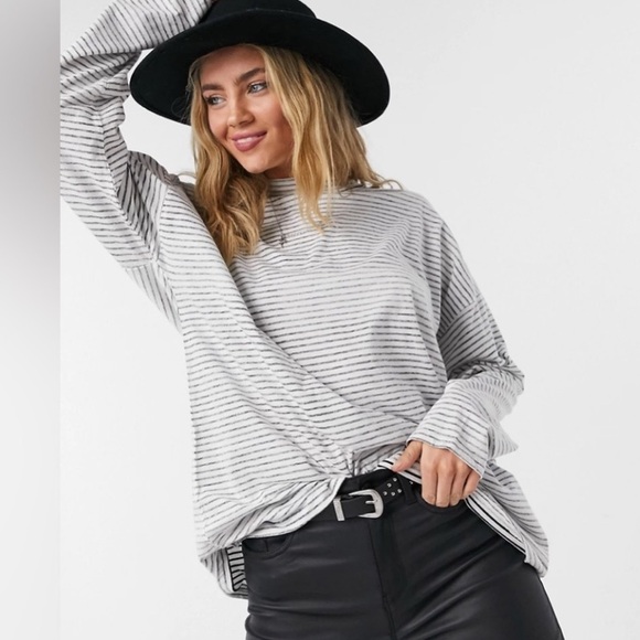Free People Tops - Free People-We The Free Long-Sleeved Striped Tee